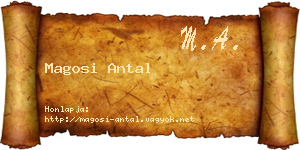 Magosi Antal névjegykártya